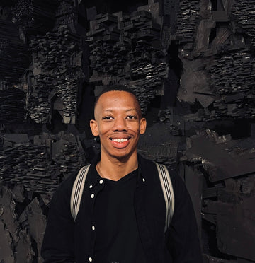Bakang Mputle South African academic and art collector portrait