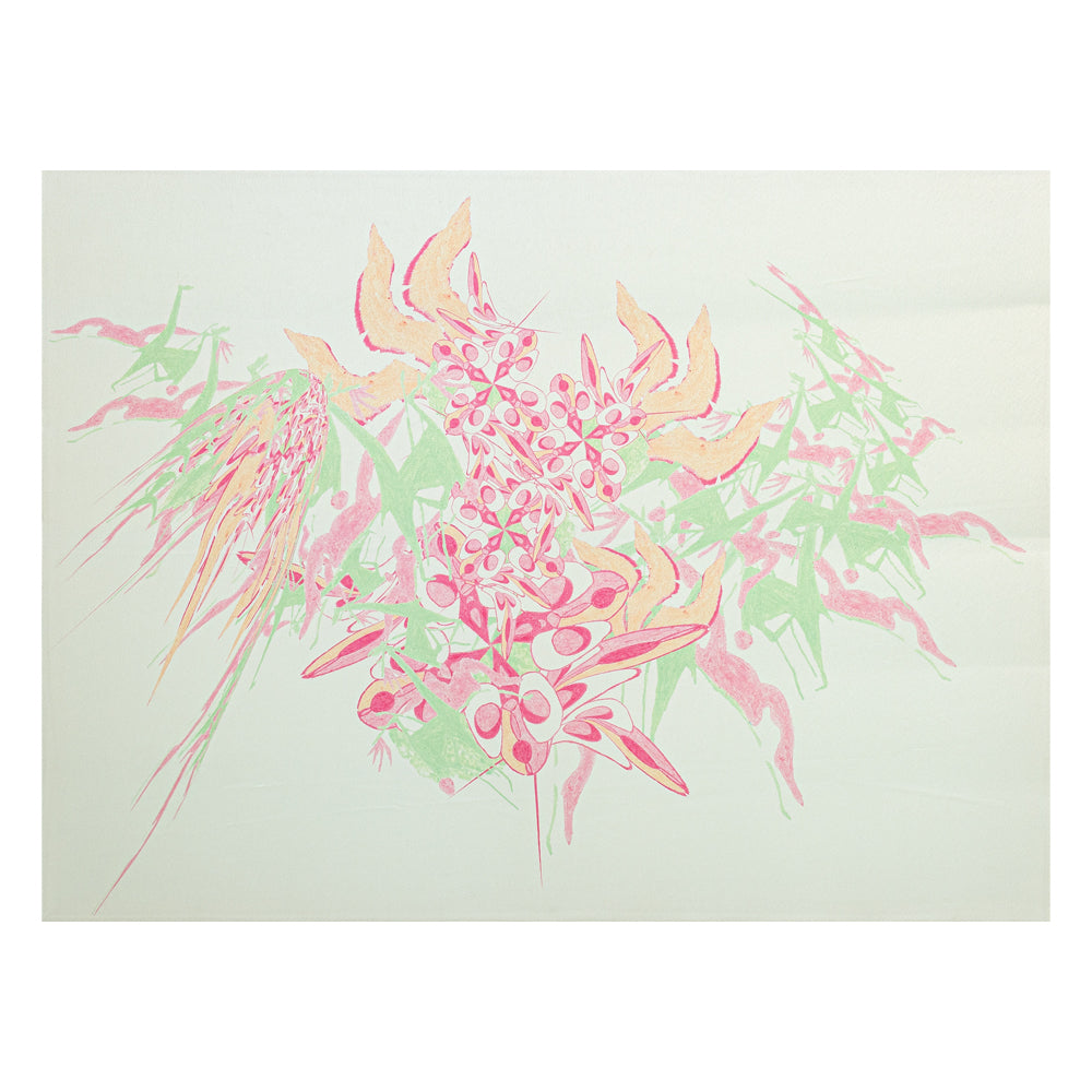 Pastel Pink and Mint Satin