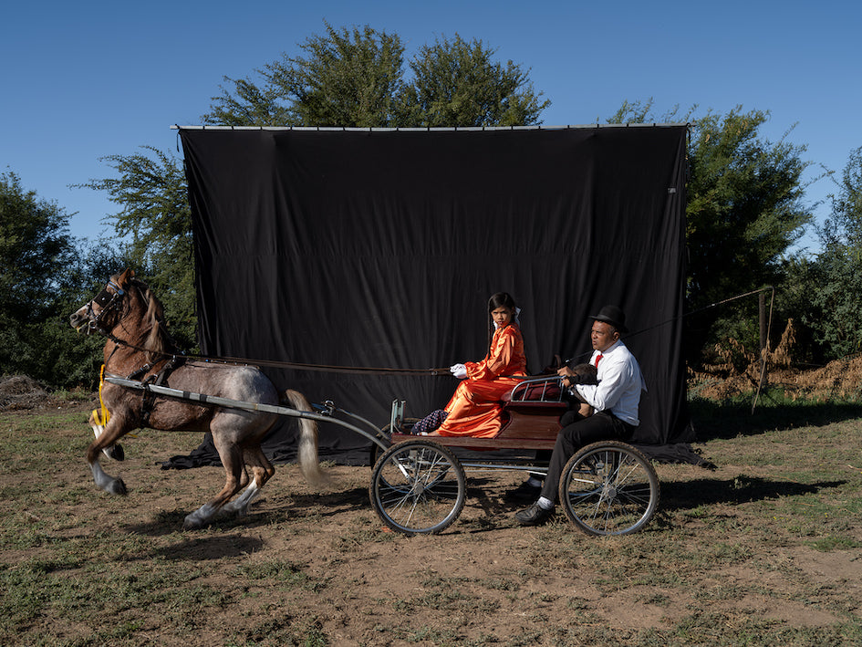 Imaan Brenner and Abdul Aziz Jacobs with Biyoki Bonsi, Jforce Stud. South African Hackney Championships, Beaufort West