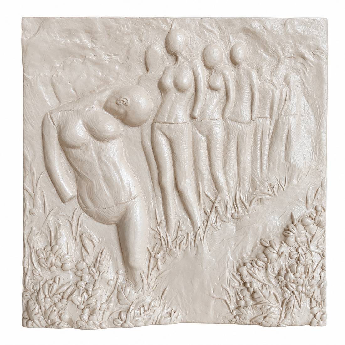 Garden Procession II (cream)