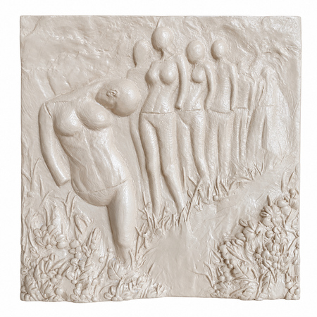 Garden Procession II (cream)