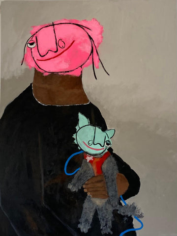 Untitled (Girl with pet dog)