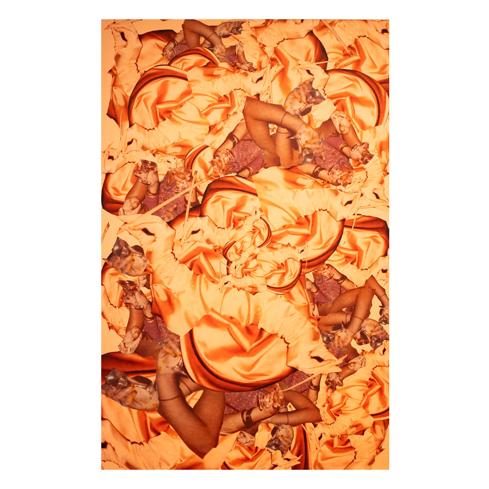 Pastel Peach Satin