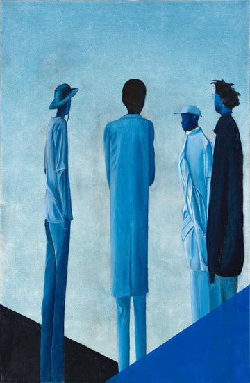 Broers in blue
