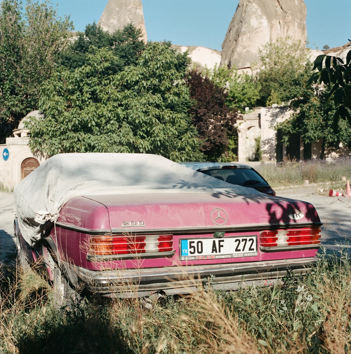 Pink mercedes
