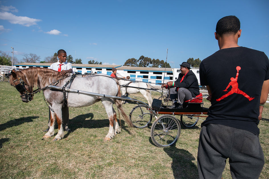 Uyzel Sky with Stanford Gertse, Zinedine Gertse and Adriano Claassen, Salutta Stud. Spring Show, Robertson