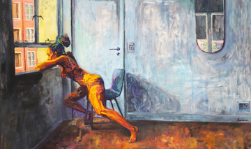 Who is she waiting for?
