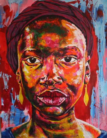 "Lady with golden earrings"