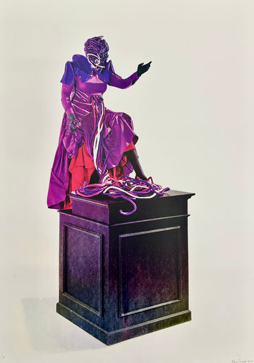 Ascension of the purple figure Poster