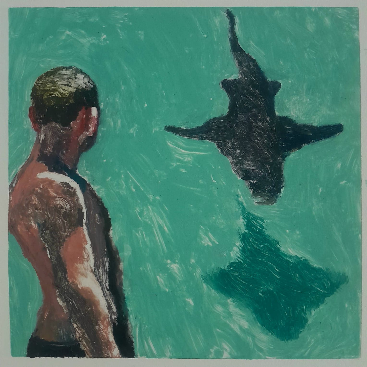 Man dreaming nurse shark