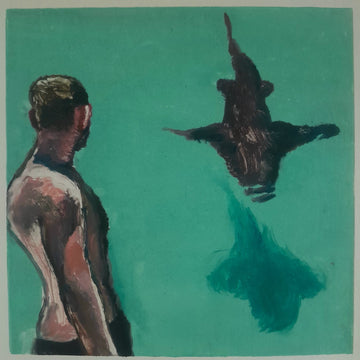 Nurse shark dreaming man