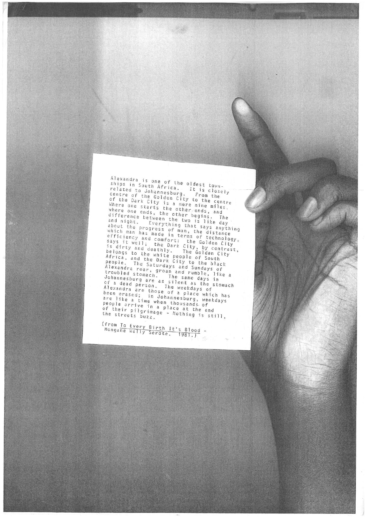 Moments from an archive XI