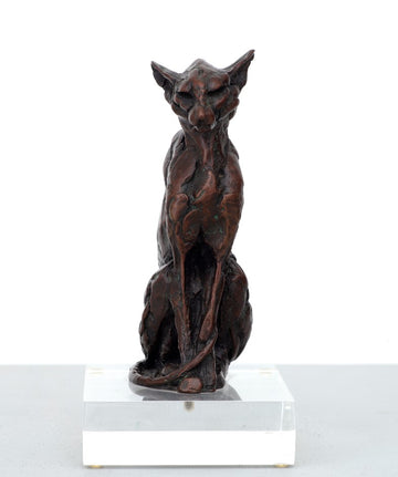 SITTING ORIENTAL CAT, MAQUETTE (S158) 9/15