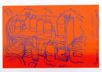 LL Editions Chemical Station for litho print