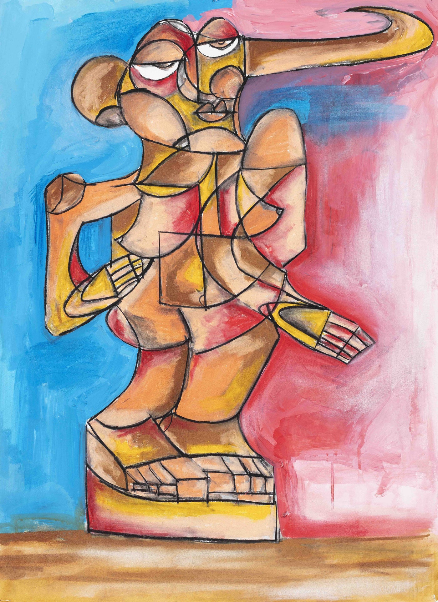 African sculpture drawing #2