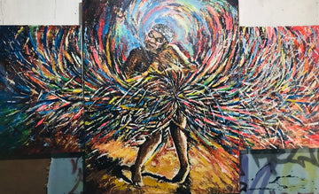Wayeyi Dance - Triptych