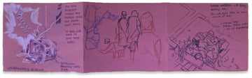 Sketch from the outside of Bag Factory Art