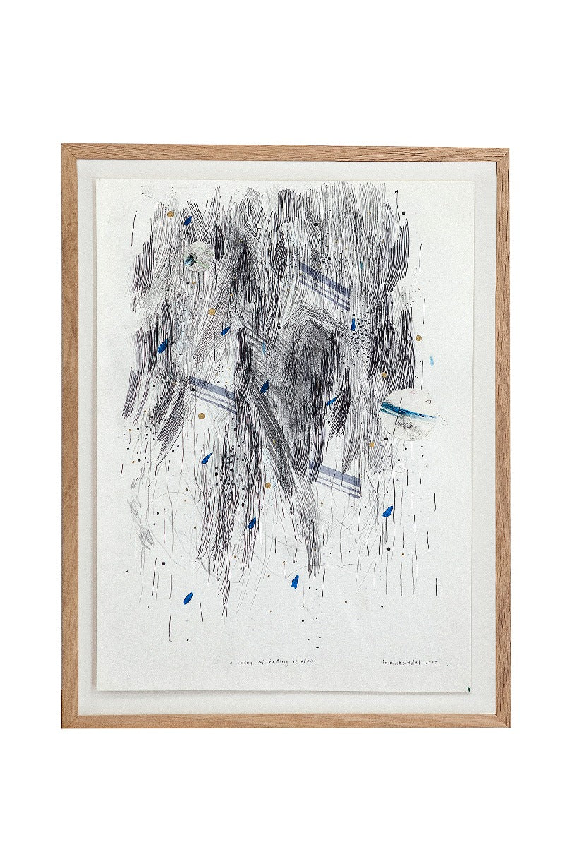 A study of falling in blue
