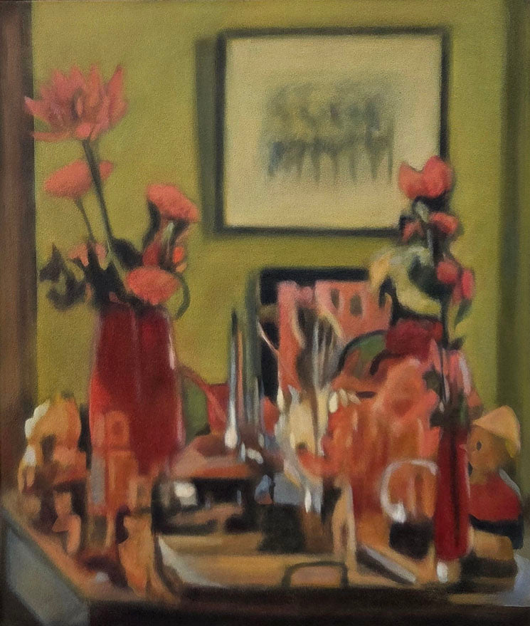 Still life with lucky cat