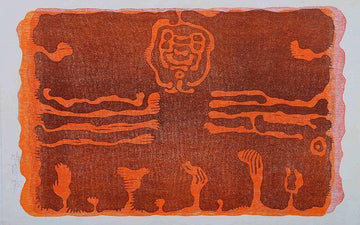 Abstract Composition in Orange