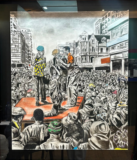 Title: 'a great crowd at their feet'