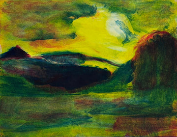 Landscape, lake and mountain for M.L.