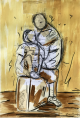 Bruce Bowale-Seating on Suitcase