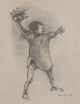 Dumile Feni-Untitled (Young boy with arms stretched out)