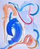 Simone Brewster-Sitting Bare in Blue