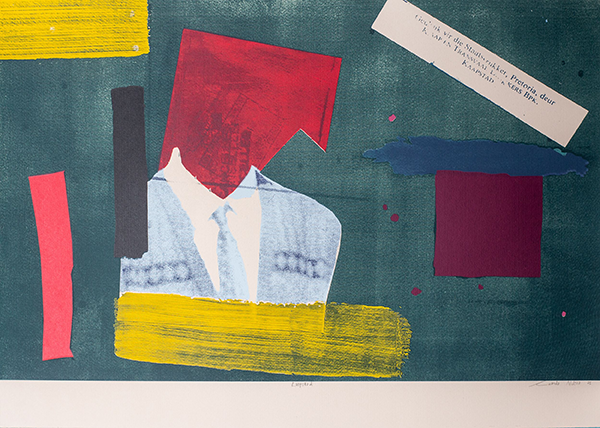 Print titled 'Kaapstad' by artist Lusanda Ndita